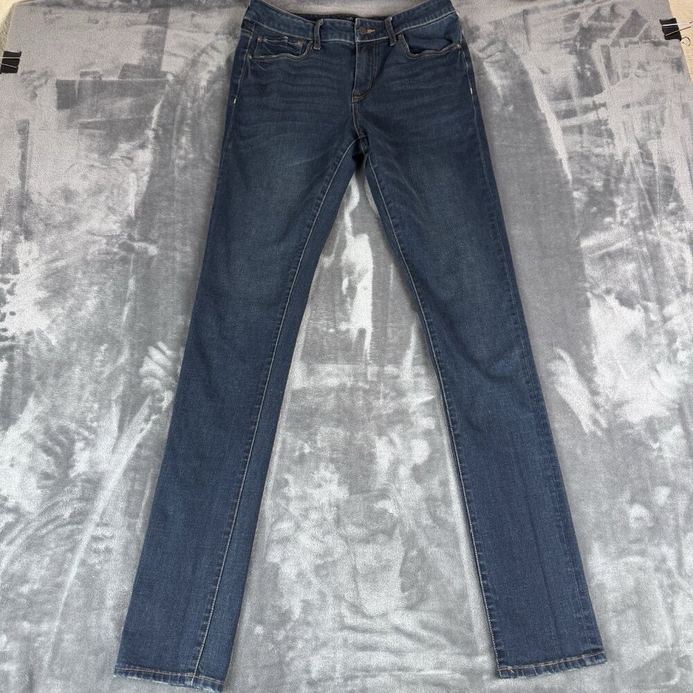 Aeropostale Aero Blue Denim 30 x 32 Jeans Stacked Ultra Skinny Dark Wash